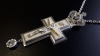 Крест кабинетный с эмалью