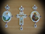 Комплект крест и две панагии